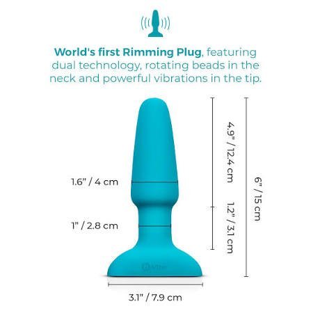 b-Vibe Rimming Plug 2 Rotating Rechargeable Anal Plug - Image 5