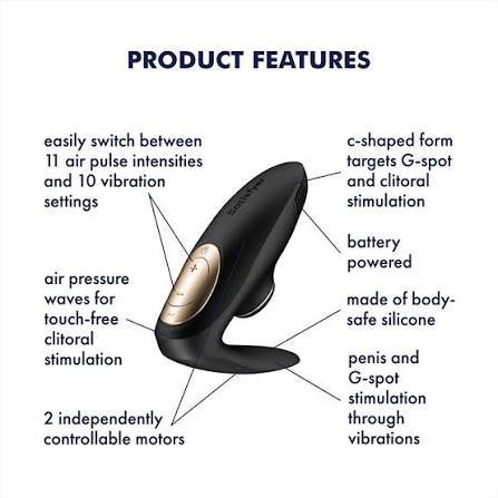 Satisfyer Pro 4 Couples Air-Pulse Couples Massager - Image 7