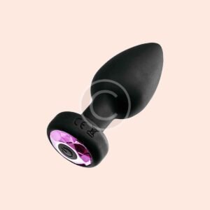 Vibrating jewel butt plug