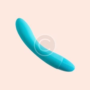 Teal curved vibrator